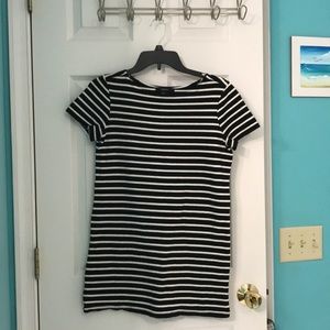 F21 Black & White Striped Mini Dress